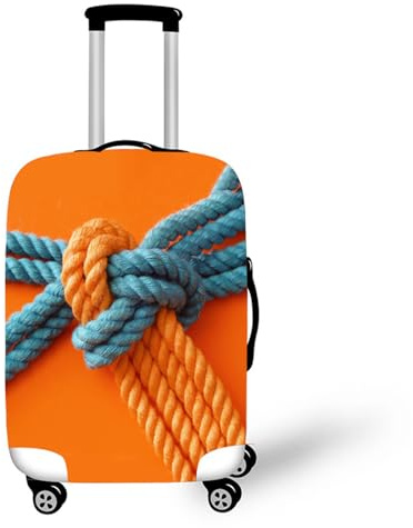 Muiuou Gepäckabdeckungen für Koffer,Schutzhaube für Kofferhülle Reise Waschbare Elastische Suitcase Cover Drucken Kofferschutzhülle,Passend für Kofferschutzbezug (L (26-28 Zoll),Stil 1)