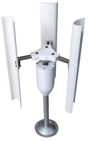 MEIVIYA Nerador De Turbina Eólica Vertical De 12 V, Cargador De 3 Cuchillas, Modo De Enseñanza De Potencia De Molino De Viento