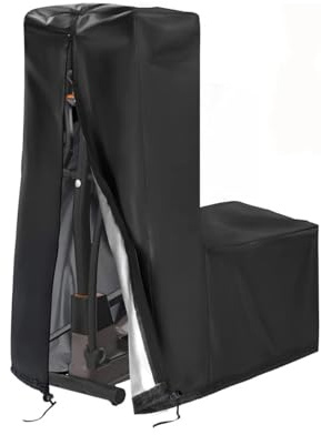VOANZO Housse de Protection pour Machine d'exercice elliptique et Equipement de Fitness, Housse Anti-poussière et Étanche (181 x 74 x 165 cm, Noir)