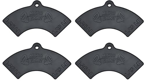 Micro Gainz 0,6 kg Magnetische Gewichtsbefestigung für Nuobell Style Verstellbare Hanteln, Wählen Sie 2 oder 4 Stück Magnetische Hantelscheiben, Ideal für Micro Loading Hanteln, Made in USA