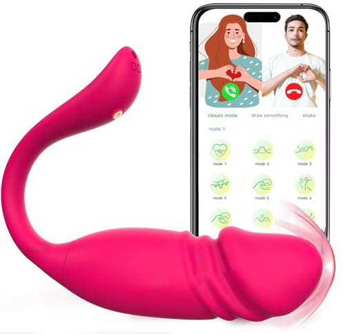 Jpscor Vibrator mit APP Sex Spielzeug für die Frau Vibration, Dildo G-Punkt-Vibratoren mit 2 * 9 Modi Vibratorensets für Frauen, Wasserfest & aufladbar Vibro Ei Sexspielzeug für Paare Extrem