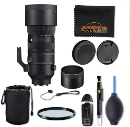 Sigma 70-200mm f2.8 DG DN OS Sports Lens for Sony E with Sunshine Photo Advanced Bundle - 4 Years USA Manufacturer Warranty