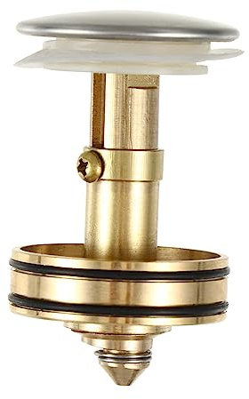 NUOBESTY Bounce Wash Basin Pop-up Core and Kitchen Sink Drain Strainer Copper Blue Bathroom Sink Stopper Garbage Filter, Universal Multi-purpose Drain Strainer for Easy Water Drainage