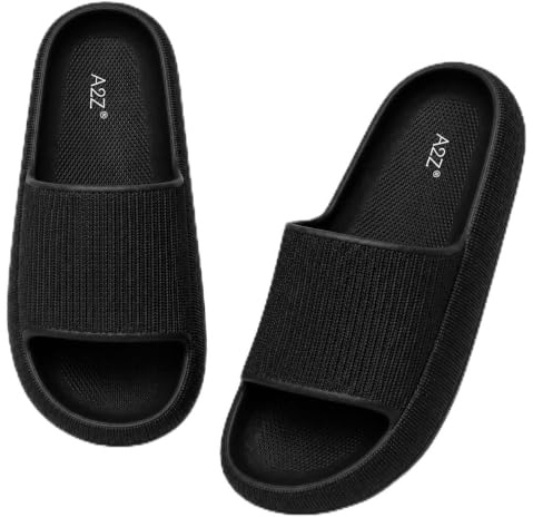 A2Z Mens Womens Boys Girls Summer Slip Ons Holiday Resort Deck Mules | Textured Grip Sole Foam Recovery Bathroom Garden Leisure Essentials