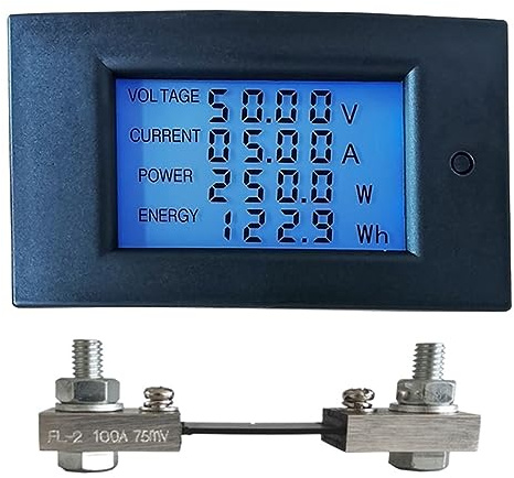 Digital DC 7.5-100V 100A 50A Voltmetro Amperometro Tester Batteria For Auto Energia Elettrica Misuratore Di Tensione Monitor(DC 20A)