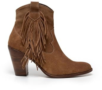 Lois Botín cowboy con flecos de piel. Hecho en españa. Mujer Mujer color: Taupe talla: 39