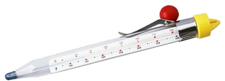DIYEAH Termometro per Zucchero e Sciroppo Senza Clip per Pentola Multipurpose Thermometer per Dolciumi e Cottura Alimentare Strumento Sicuro e Pratico per Cucina