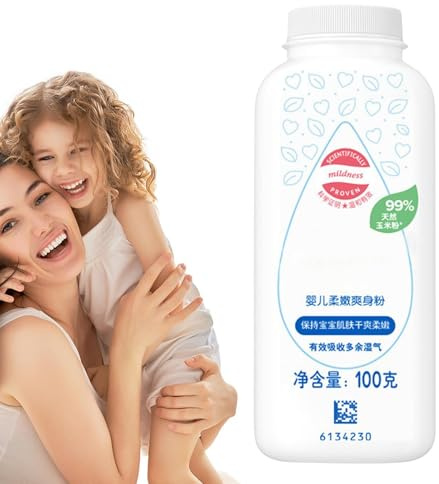 Babypulver - 100 g håller huden , babypuder utan talk, pulverväxtextrakt för barn | naturliga växtingredienser fuktkontroll pulver för barn
