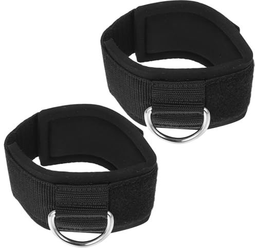 SWOOMEY Muñequera Polea para Entrenamiento de Piernas 2 Correas Protectoras de Tobillo en Neopreno y Nylon, Banda de Tobillo Multifunción para Gimnasio