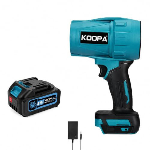 Koopa Souffleur Batterie 21V, Mini Souffleur sans Fil, 1 Batterie 3,0 Ah