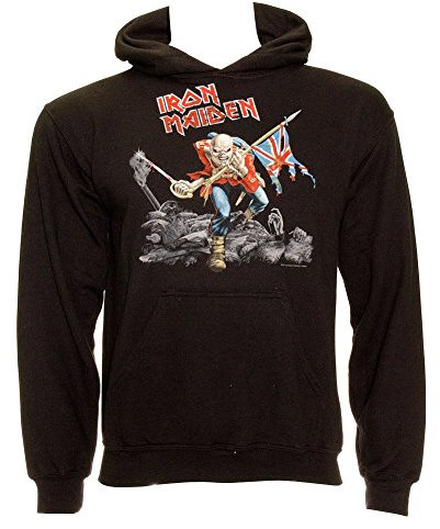 Iron Maiden -Trooper- men's black pull over hoodie (Small)