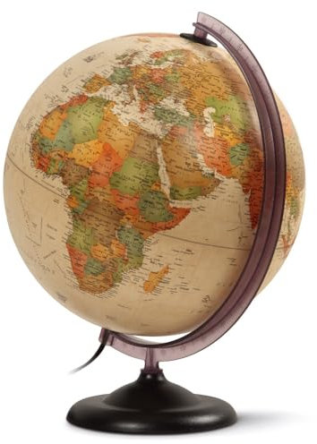 WONDAY Globo terrestre luminoso 30 cm First antico