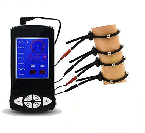 Sexe Estimé Appareil électrosex silicone Ensemble d'anneaux de pénis Electro Shock Extenseur d'agrandissement de pénis Enhancer Anneaux conducteurs Electrostimulation Sex Toys Mastrubrator pour hommes