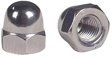 201/304 Edelstahl-Überwurfmutter/Edelstahl-Überwurfmutter, dekorative Mutterkappe-M12 (201 Edelstahl)