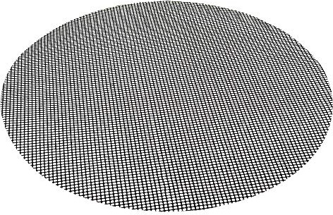 Flash Dauer Grillmatte Grillunterlage Backofenmatte Backmatte Antihaftbeschichtung rund 50 cm