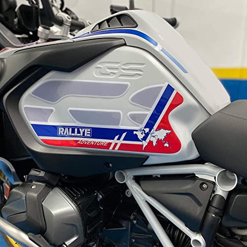 labelbike - Autocollants 3D Moto Réservoir latéral Protections et Décorations en Résine Compatible avec BMW Rallye ADV 1250 GS