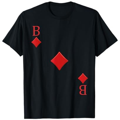 Spielkarte Karo Bube Poker Karten Fasching Karneval Kostüm T-Shirt