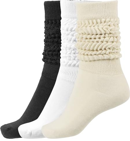 BomKinta Slouch Socks Women Thigh High Boot Soft Scrunch Socks Size 5-11