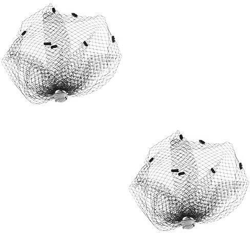 FRCOLOR 2pièces Barrette De Deuil Tulle Accessoire Chic Pour Cheveux Pour Occasions Spéciales Vie Quotidienne Parfait Pour Jeunes Filles