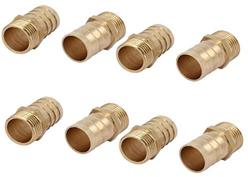 Messing-T-Stück, Schlauchverbindung, Messingverschraubung, Schlauchverschraubungen, Schlauchzubehör-Anschlüsse, G1/2-Außengewinde, 19 mm Durchmesser, zuverlässige Wirksamkeit,