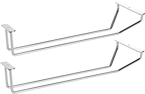 GRIRIW 2stücke Weinglas Rack Hängend Schrank Für Gläser Und Cocktails Installieren Design Für Küche Und Bar