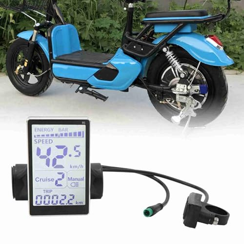 Wasserdichtes LCD Display 24V-60V M5 Panel für 31,8/22,2mm Fahrräder & E-Scooter Ersatzcomputer mit ABS-Material