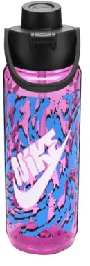 Nike Unisex – Erwachsene TR Renew Recharge Chug Bottle 24oz Graphic Trinkflasche, Playful pink/Black/White, 709ml