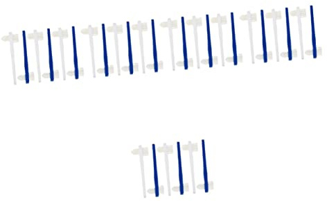 SEWOART 30stücke Teiliges Erwachsene Zahnbürste Multifunktionale Doppelkopf Bürste Für Zahn Und Gebissreinigung Ergonomisches Design Effektive Pflege Für Empfindliche Zähne Leichte