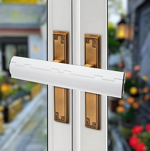 Kiswleon Patio French Door Security Lock,Professional Safety Device Door Handle Lock for French Double Doors Conservatory Doors with 2 Handle