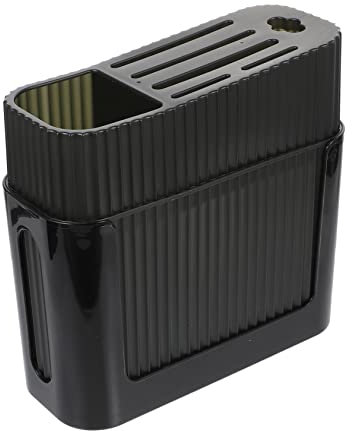 OFFSCH Küchenmesserblock messer block knife block Küchenmesser-Box Aufbewahrungsschrank Halterungen für Regale Stand Haushaltsmesser stehen multifunktionaler geschirrhalter pp Black