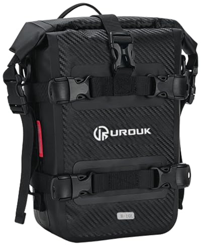 UROUK Sacoche de Pare-Chocs Moto 8L Sac Selle Latéral pour Moto