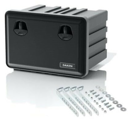 Daken Just 600 - Caisse de rangement pour camion - Boîte à outils - 600 x 415 x 460 mm - Caisse de transport (avec support universel)