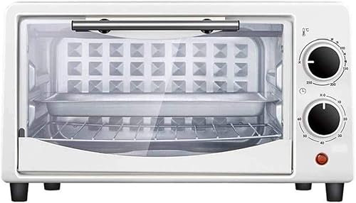 LABLADUO Horno Tostador Eléctrico, Mini Horno, 10L Convección Encimera Tostadora Horno Multifunción Freidora De Aire Horno Eléctrico Digital Tostador Cocina Útil (Negro 10L) Happy Life(White)