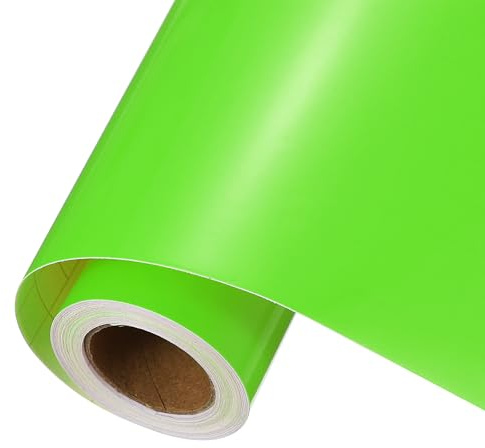 sourcing map Light Green Permanent Vinyl, 12 Inch x 14ft Vinyl Roll for Decal Cutting, Signs, Scrapbooking, DIY Craft, Home Decoration