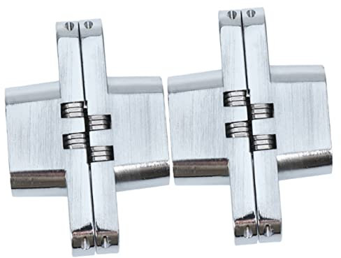 UKCOCO 2pezzi Cerniera Scomparsa in Acciaio Inossidabile Cerniera Croce Pieghevole Per Porta Cerniere Nascoste Per Porte Mobili Tavoli Da Buffet e Progetti Da Te