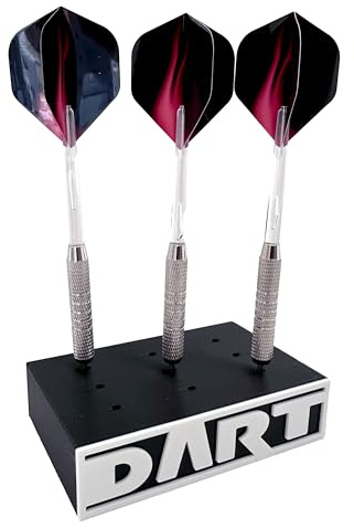 The Good Idea | Dart Holder Tabletop & Wall Mount – Premium Freestanding Organizer for Steel & Soft Tip Darts - Rack for 3 Sets / 9 Darts – Compact Display Design for Home & Game Rooms – UK Made