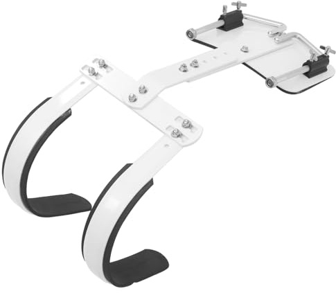 FRCOLOR Verstellbarer Snare Drum Carrier aus Robuster Rückenrahmen Leichtes Snare Drum Zubehör Einfach Montierbar Weiß für Marching Percussion Musiker