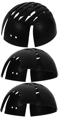 DEARMAMY 3pcs Universal Black Bump Cap Inserts Compatible Baseball Caps and Hard Hats Safety Helmet Insert Liners Work Protective Inner Pads