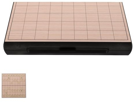 BESPORTBLE Magnetisches Japanisches Schachspiel Faltbares Reisespielbrett Holz Traditionelles Shogi Satz für Erwachsene und Familie