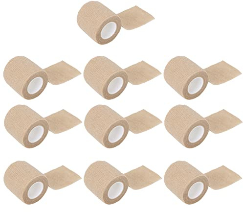 ZJchao Bendaggio Autoadesivo, Cinturino Elastico in Tessuto Non Tessuto, Antiscivolo Multifunzione Antiurto con Forte viscosità, per Imballaggi per Ferite di Fotografia Sportiva Fitness (Colore