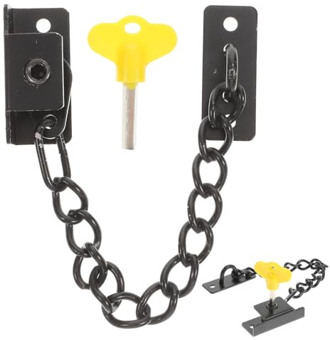 Tofficu Serrure de Sécurité Intérieure Acier Inoxydable Ajustable Verrou à Chaîne pour Portes d'Appartements Bureaux et Garages Ouvertures Non Autorisées