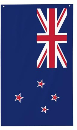 Drapeau de la Nouvelle-Zélande. Drapeau vertical d'extérieur en polyester résistant à la décoloration avec œillets, décoration de jardin, balcon