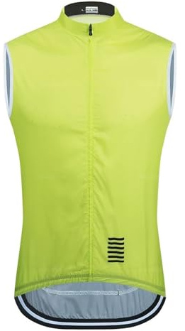 EKalgretrA Cykelväst män cykeljackor sommar ärmlös väst cykelkläder väg cykel racing (gul, XL)