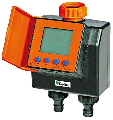 Papillon - Centralina Elettronica per Irrigazione Bizona Giardino con Timer Digitale