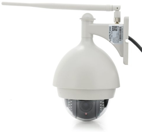 BW® - Telecamera a cupola IP per interni 720p, PTZ, zoom ottico x3, H.264, slot per scheda Micro SD, Plug + Play