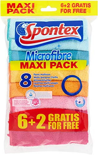 Spontex Microfibre 6+2