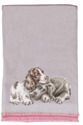 Wrendale Designs – vinterhalsduk, Rosa - Hundar, en storlek