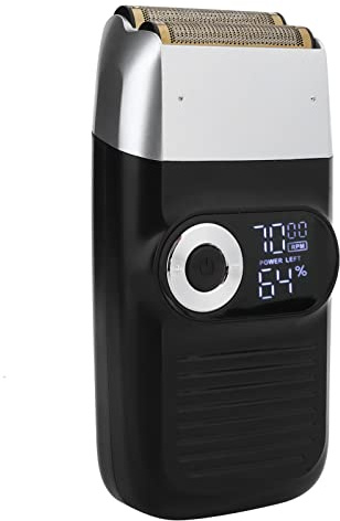 Elektrischer Rasierer für Männer, Tragbarer Wiederaufladbarer USB Aufladbarer Folienrasierer Kahlkopf Trimmer Bart Rasierer LCD Schnurgebundener Bart Rasierer, für Trimmen von Bart Kopf und Gesicht