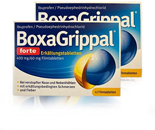 BoxaGrippal forte Erkältungstabletten Sparset 2x12 Filmtabletten