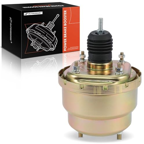 A-Premium Universal Vacuum Power Brake Booster | Compatible with most Street Rods, Hot Rods, Muscle Car, Trucks and Vans, 7 Inch Dual Diaphragm, Replace# PB7537